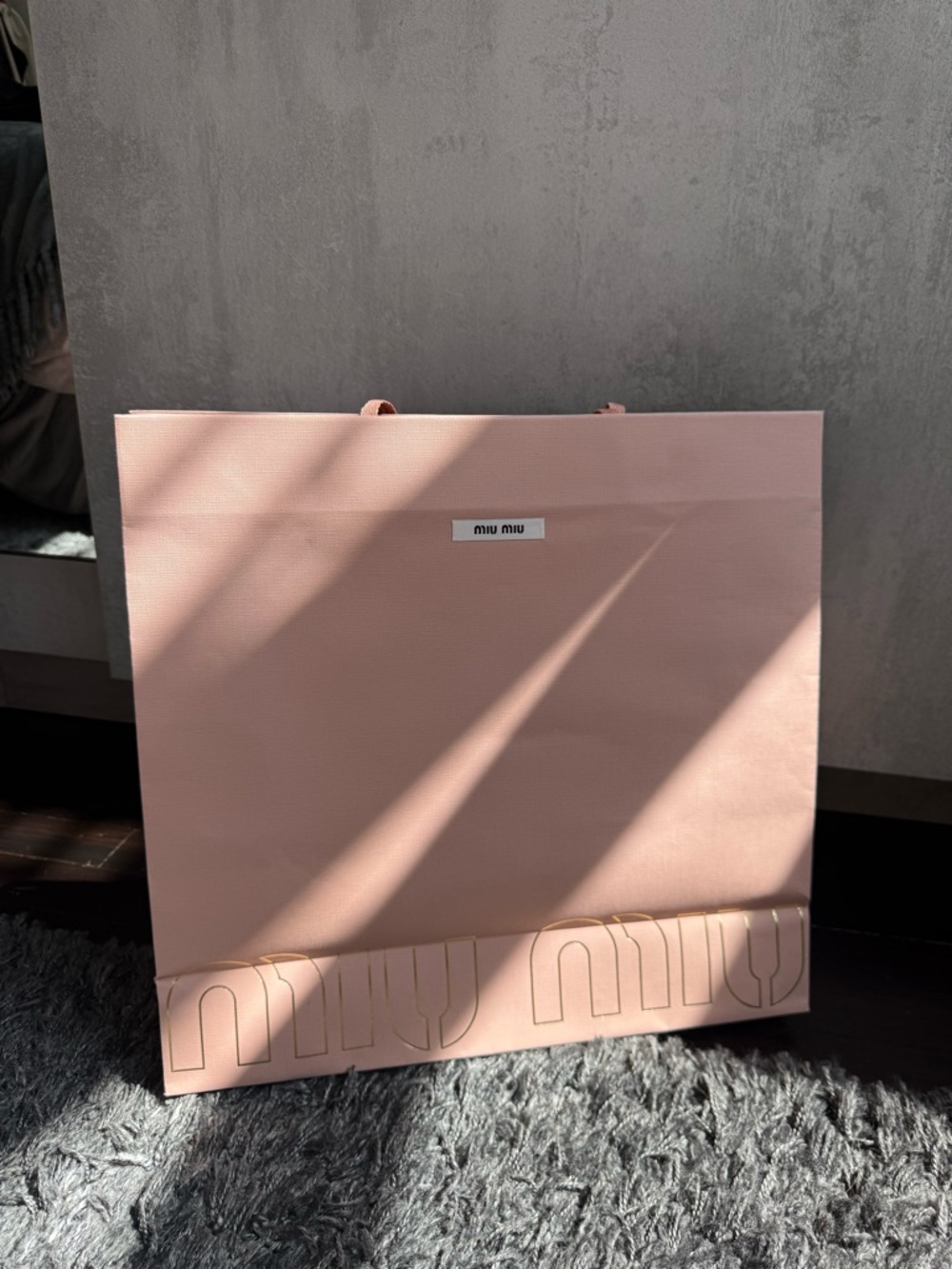 Miu Miu Dusty Pink Shopping Tote Bag - Picture 3 of 7